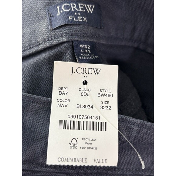 J Crew Pants Mens 32 32 Blue Straight Garment Dyed Five Pocket New - Picture 11 of 14